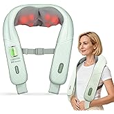 Snailax Cordless Neck Massager with Heat, Shiatsu Neck Shoulder Massager for Pain Relief Deep Tissue, 4D Kneading Back Massager Pillow, Rechargable Portable Massager, Gifts/Presents for Women, Men