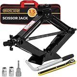 GADLANE 1.5 Ton Scissor Jack Kit Portable Heavy Duty Car Jack Kit