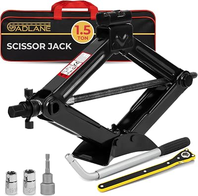 GADLANE 1.5 Ton Scissor Jack Kit Portable Heavy Duty Car Jack Kit