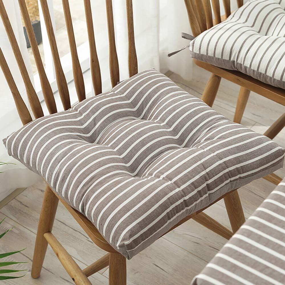YAUUYA Cushion Chair Seat Pads Chair Seat Cushion Pads For Dining Chair Seat Pad Dining Room Garden Kitchen Office Chair Cushions 40x40x5 Cm With Ties Pearl Cotton For Indoor And Outdoor Amazoncouk