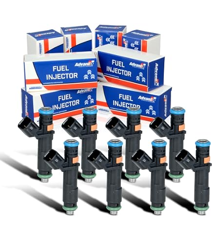 FIREMOTOO Fuel Injector Set Of 8 - Compatible With Ford 5.4L V8 2005-2007 - View #2