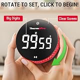 ThermoPro 99-Hour Digital Kitchen Timer with Strong Magnetic Display view 3