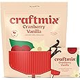 Craftmix Cranberry Vanilla Mix, Makes 12 Drinks, Cranberry Cocktail Mixer, Instant Skinny Cocktail and Mocktail Mix - With Real Fruit - Vegan Low Carb, Low Sugar, Non-GMO, Gluten Free, Easy to Mix