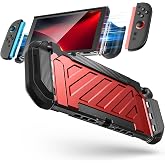SUPCASE for Nintendo Switch 2 Case 2025, Joy Con Remove Friendly, Red | Military-Grade Protection, Ergonomic Grip, Dockable Integrated Protective Cover Hard Shell Accessories, Unicorn Beetle Pro