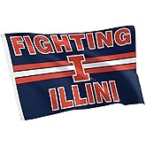 Desert Cactus University of Illinois Flag - 3 x 5 Feet Fighting Illini U of I Banner, Indoor/Outdoor Durable Fabric Display (Style I1)