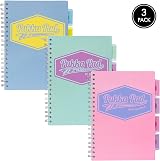 Pukka Pad 5 Subject Spiral Notebook 3-Pack B5 7x10 200 Pages 80GSM view 2