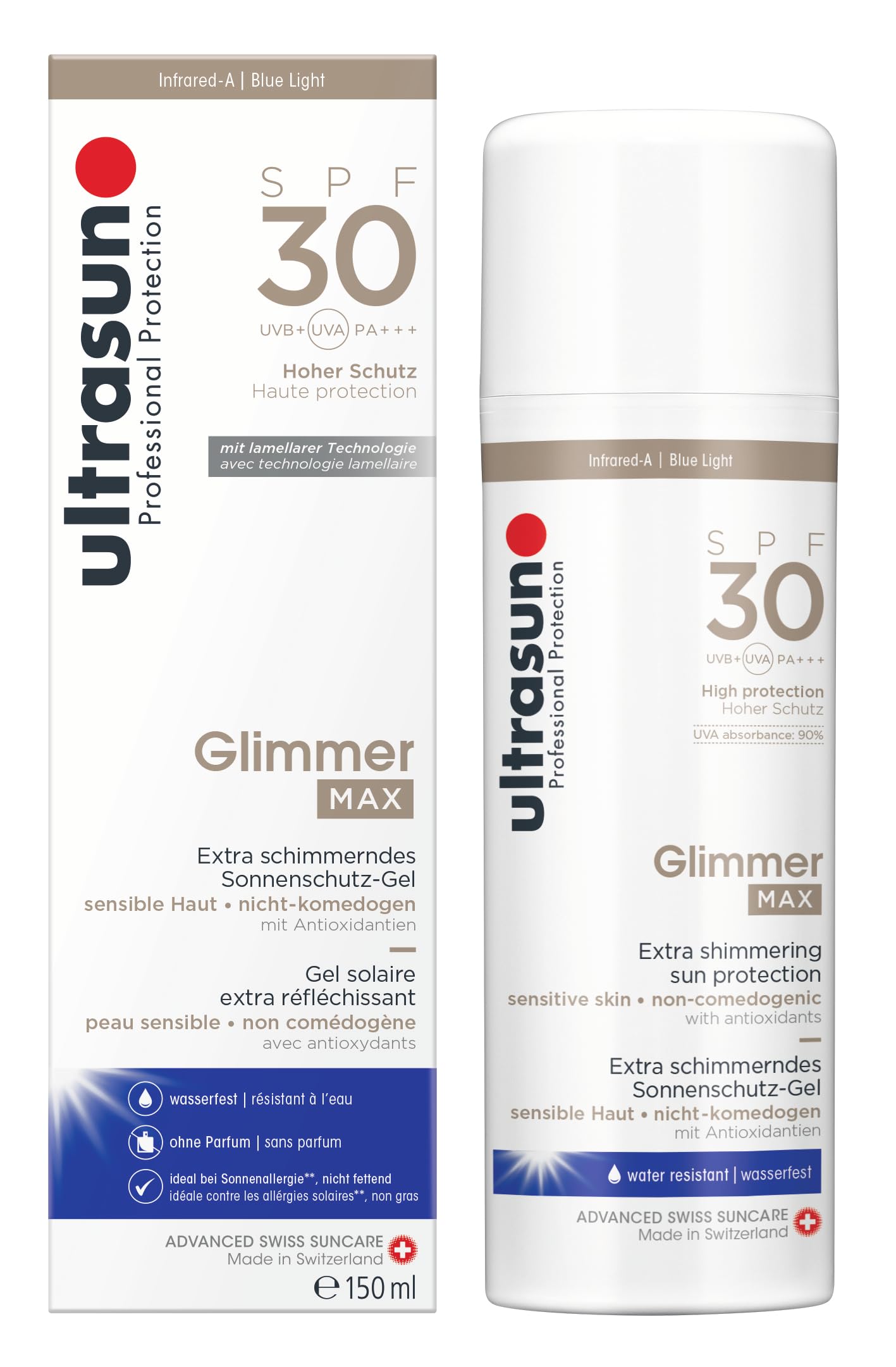 Ultrasun Glimmer Max SPF30 150ml