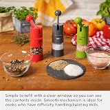 Kuhn Rikon Ratchet Grinder Salt Pepper Mills Ceramic Stone Adjustable view 5