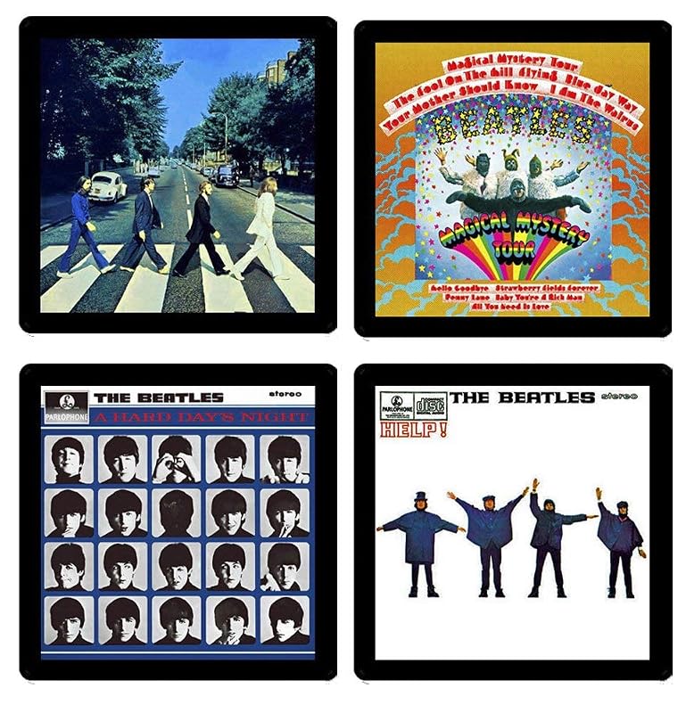Amazon The Beatles Collectible Coaster Gift Set 2 4 Different