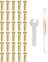 SIMAX3D 30pc Brass 3D Printer Nozzle Set 0.2-1.0mm M6 Extruder for Artillery