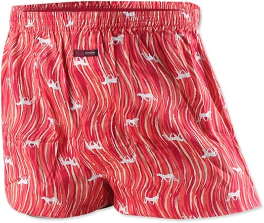 JD Men's Soft touch Satin Woven Boxer Red US XXL(36-38inch)=110 at Amazon Menâs Clothing store