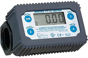 SOTERA Fill-Rite Tuthill TT10PN 1" 2-35 GPM(8-132 LPM) Digital in-Line Turbine Chemical Transfer Meter, Polymer
