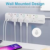 Toomke Extension Lead USB 4 Way UK Plug 2x USB-A 1x USB-C 1.5m 13A view 6