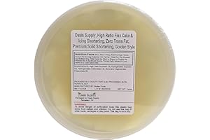 Oasis Supply, High Ratio Flex Icing Shortening, Zero Trans Fat, Premium Solid Shortening, Golden Style (2.5 LBS.)