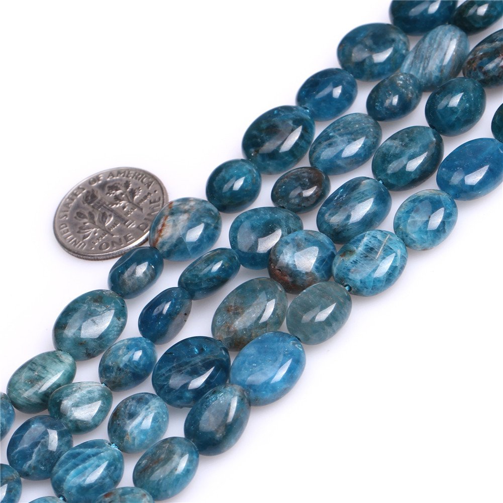 10x12mm Natural Blue Kyanite Stone Gemstone Semi Precious Freeform Baroque Potato Beads for Jewellery Making