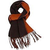 Temminc 100% Wool Scarf for Men Women,Thick Long Warm Winter Scarves,Merino Wool Scarf for Cold Weather