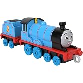 THOMAS &amp; FRIENDS Push-Along Edward Engine &amp; Tender by Fisher-Price | Die-Cast Metal Toy Train for Preschoolers, From All Engines Go! Series, Pretend Play for Preschoolers 3+ ​