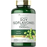 Carlyle Soy Isoflavones for Women and Men | 200 Capsules | Non-GMO, Gluten Free Extract Supplement