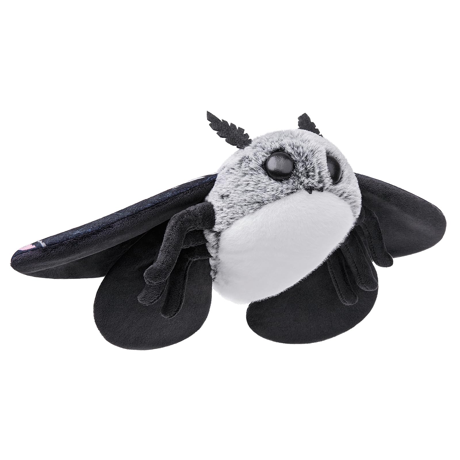 lilizzhoumax Cute silk moth Plush Toy 10.62inch Soft Realistic silk moth Stuffed Animal for Kids Insect lovers Boys and Girls Gifts Home Decoration black pink โ image 1