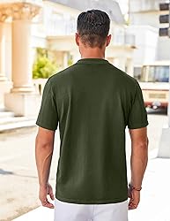 COOFANDY Men's Summer Shirt Short Sleeve Button Up