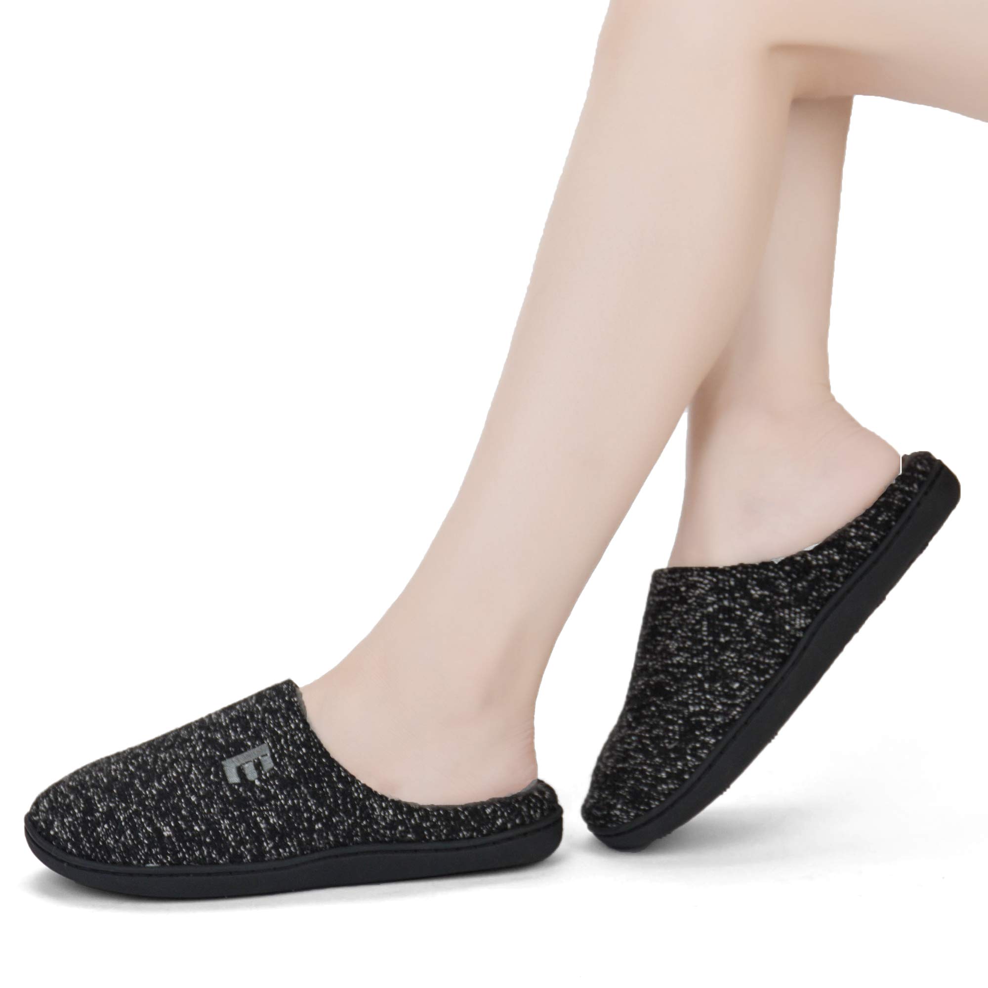EAST LANDER Women’s Memory Foam House Slippers Soft Sole Anti-Slip Slippers Indoor Shoes ELMT004-W1-L