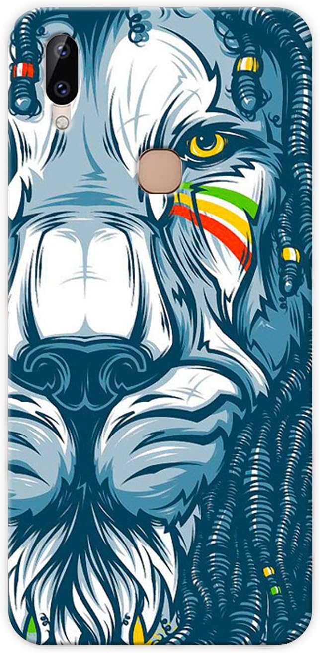 Humor Gang Tribal Rasta Lion Printed Hard Cases Designer Mobile Back Cover for vivo y83 Pro