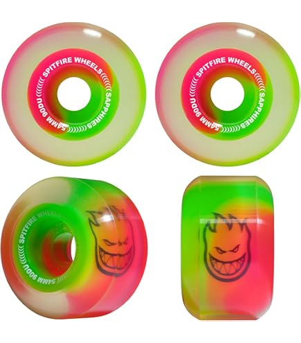 Amazon.com : Spitfire Skateboard Wheels 52mm F4 99A Floral Classic