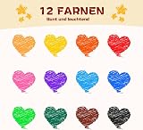 YPLUS Peanut Crayons for Toddlers 12 Colors Non-Toxic Easy to Hold Washable view 6
