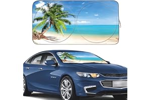 Gven Windshield Sun Shade 2024 Newest Sunshade for Car Windshield Front Window Sun Visor Shades Funny Design Blocks UV Rays Sun Protection for Car Truck SUV Auto Accessories