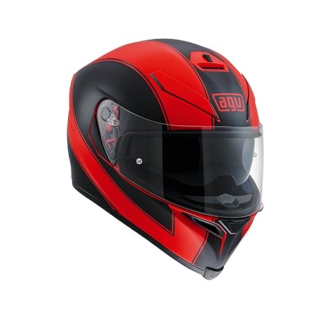AGV Motorradhelm K-5 S E2205 Multi, Enlace Red Matt/Black, Größe ML
