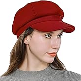 Women’s Newsboy Cap Wool Blend Retro Solid Color Girls Fashion Gatsby Cabbie Visor Beret Hat
