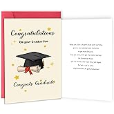 IDU 2026 Graduation Gifts Cards for Him Her,High School & College Graduation Gifts Card for Son Daughter Nephew Niece,Congratulations Graduate Card for Boys Girls Family Kids Friends