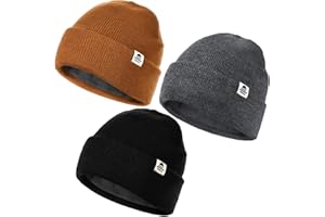 FURTALK Baby Beanie Fleece Lined Toddler Winter Hat Boys Girls Knit Warm Beanies Kids Ski Hats for 0-8 Years