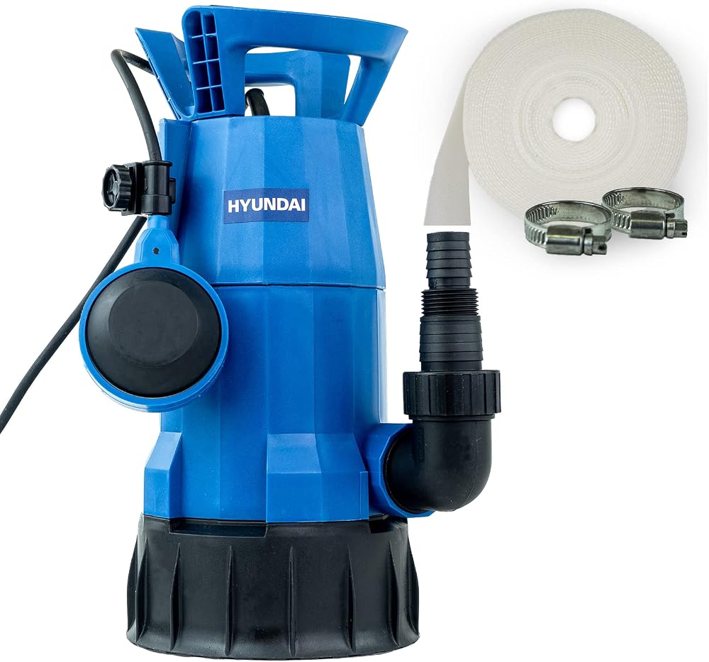 HYUNDAI 1100W Submersible Water Pump 14,000 L/h 7m Lift with Float Switch