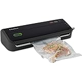 FoodSaver Vacuum Sealer Machine with Starter Vacuum Seal Bags & Rolls, Safety Certified, Black - FM2000-FFP