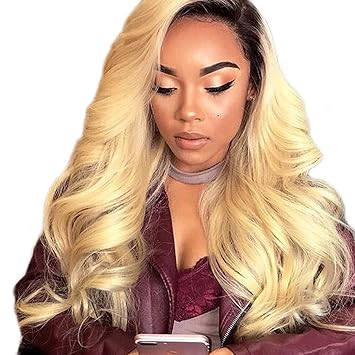 Amazon Com 1b 613 Lace Front Human Hair Wigs Chinese Hair
