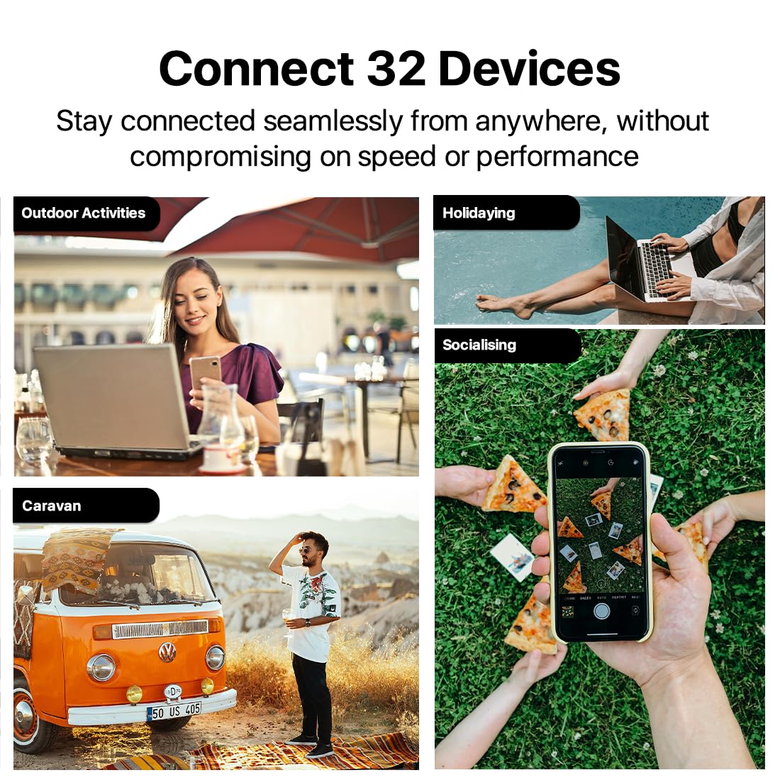 Zte Mf920 4G Mifi Router Connected Devices Showing Multiple Smartphone And Laptop Connections