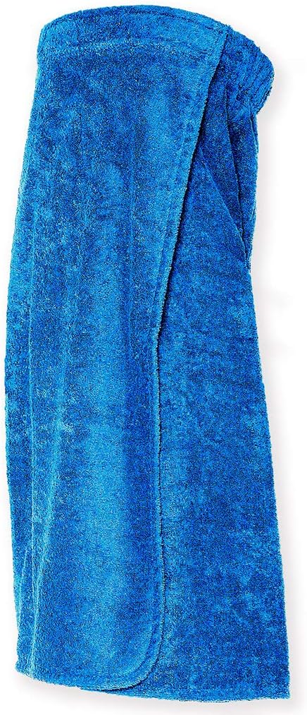 Sowel® Paréo Sauna Femme 100% Coton Bio – 80x130 Cm, Fermeture Velcro + Élastique, Serviette Sauna Avec Poche Zippée