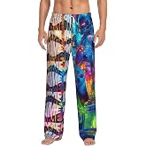 TREKTOTS Men's Pajama Pants with Pockets, Soft Sleepwear for Relaxation | Pj Bottoms for Men, Cozy Elastic Waist with Drawstring, Relaxing Lounge Sleep Pants, Breathable Nightwear for Home