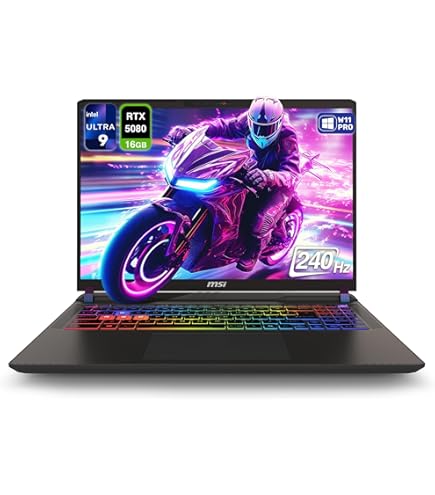 Amazon.com: MSI Vector 16 HX AI Gaming Laptop (16-Core Ryzen 9