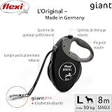 Flexi Giant Plus 8m Retractable Dog Lead 25kg Neon Strap Germany Made view 2