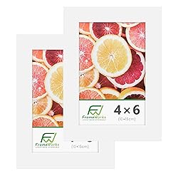 FrameWorks 2-Pack, 4x6 Picture Frame, White