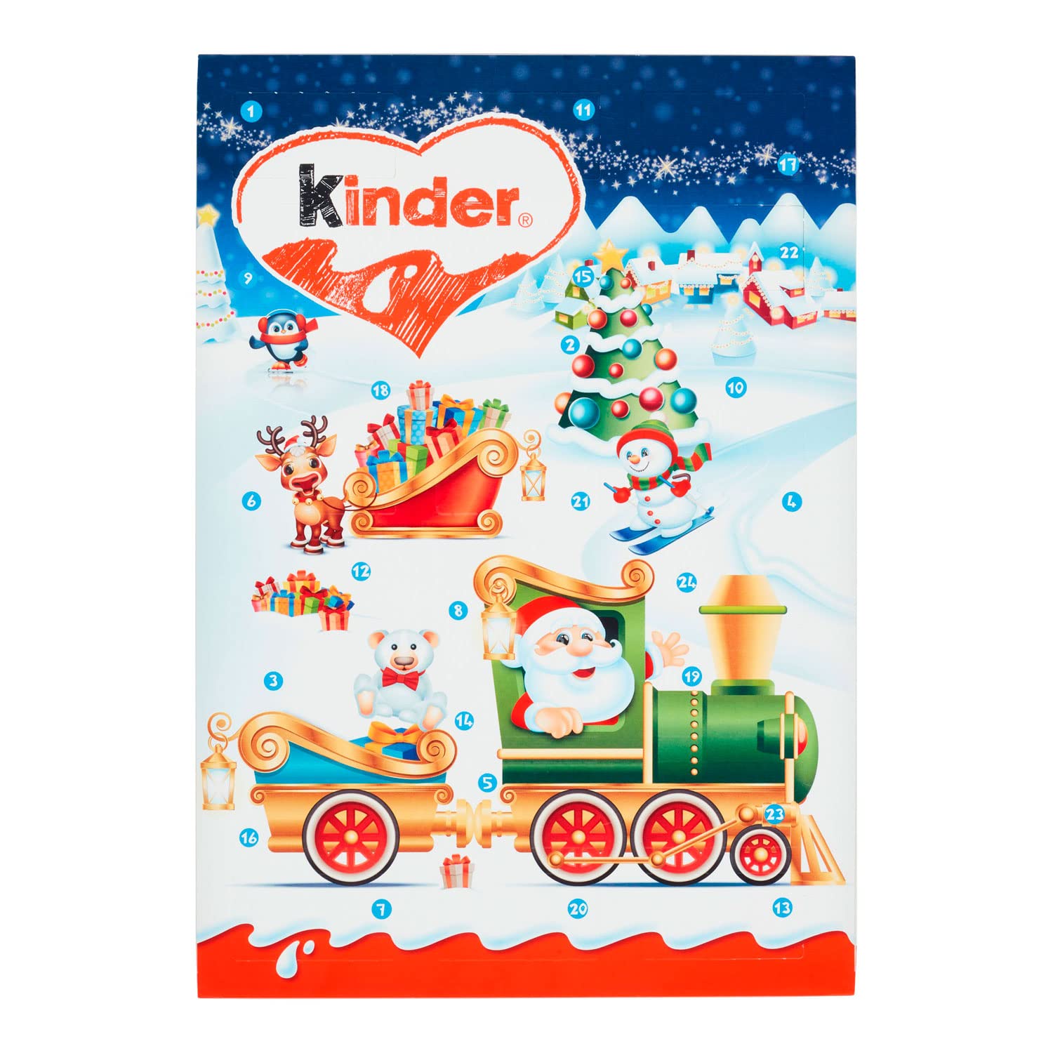 Kinder Mini Santa Advent Calendar 135g