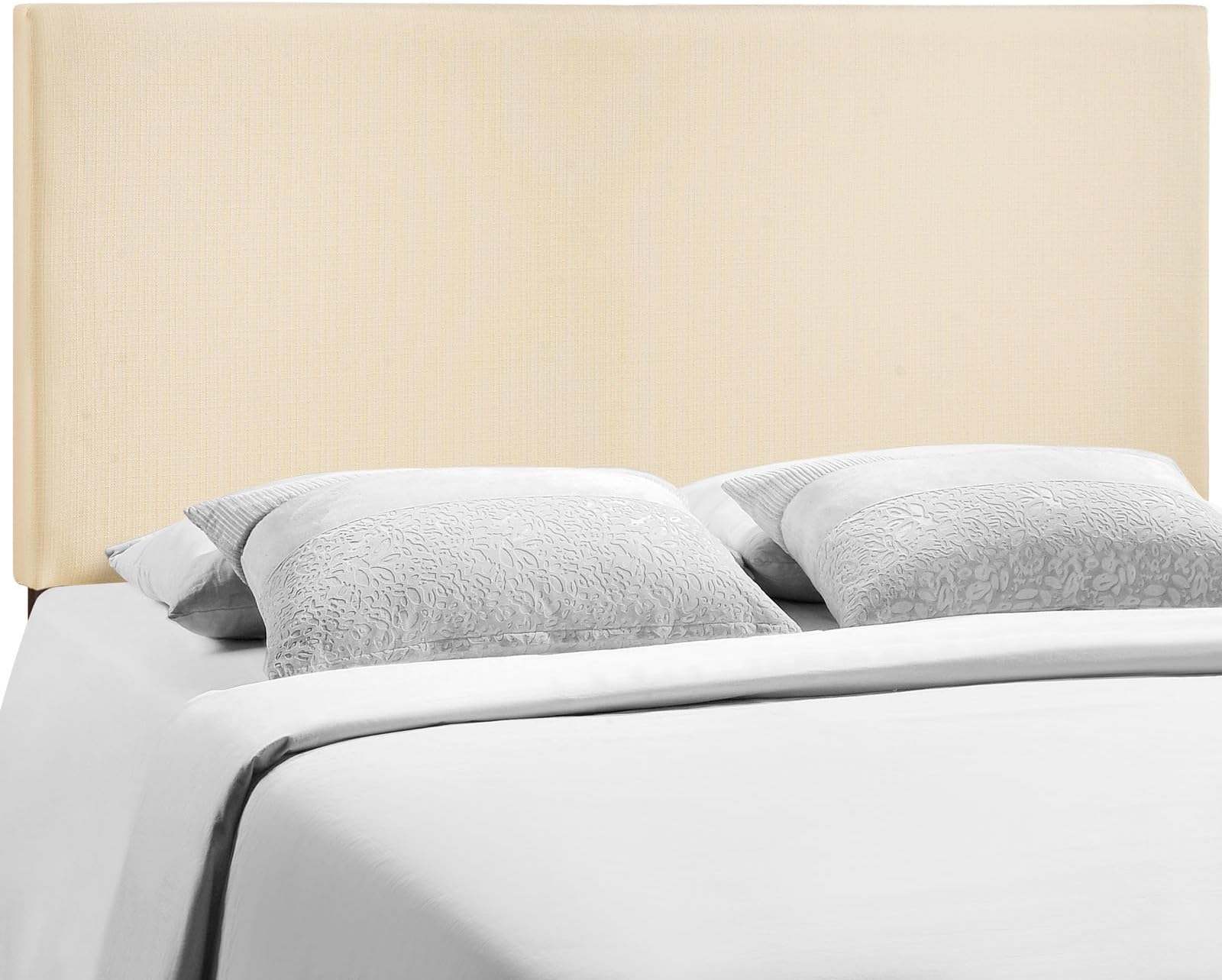 Modway Region Linen Fabric Upholstered Queen Headboard in Ivory