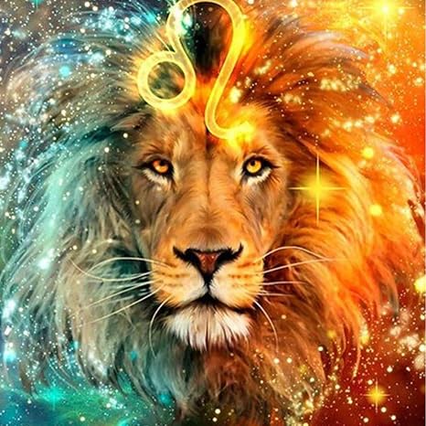 Amazon.com: HEITIGN 5D Diamond Painting Kit, Lion DIY Diamond Painting
