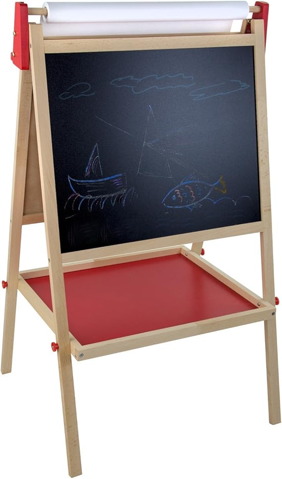 Hergestellt für DEMA Lavagna per bambini in legno a due lati, con