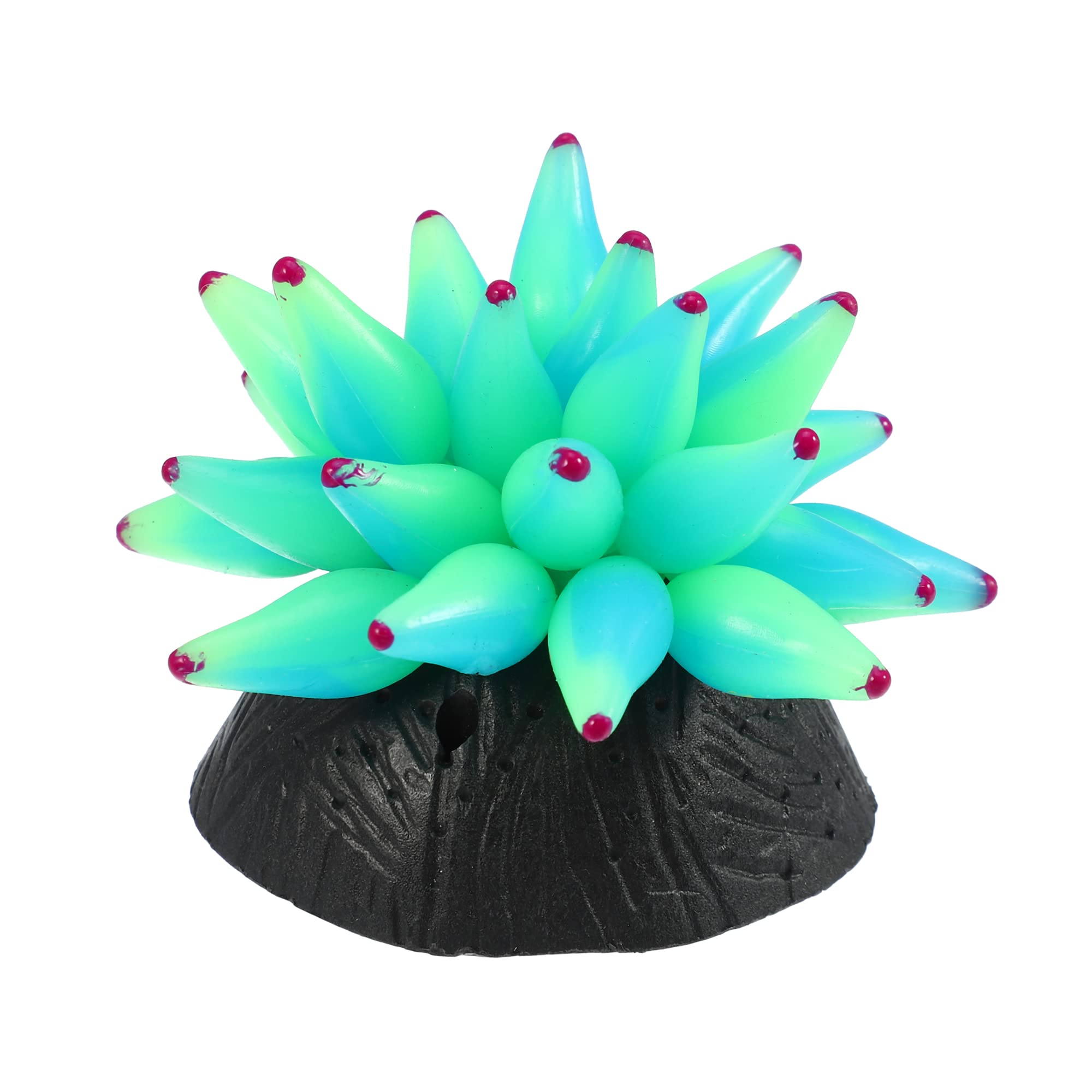 VOCOSTE Aquarium Simulation Bubble Coral, Silicone Fish Tank Decor, Green