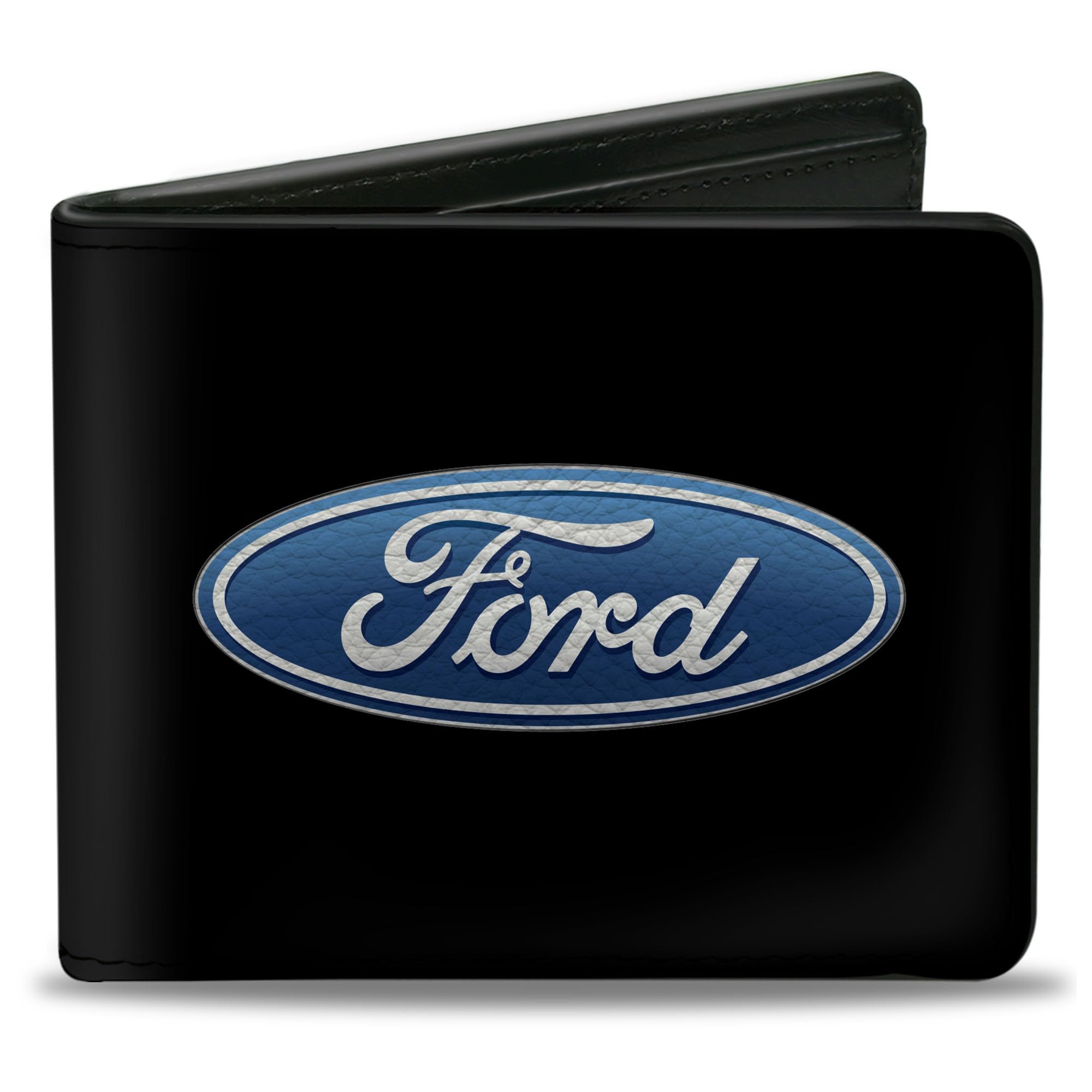 Buckle-Down Ford Wallet, Bifold, Ford Oval Logo Centered, Vegan Leather, Multicolor, 4.0" x 3.5", Pu Bifold Wallet - Ford Oval Logo Centered