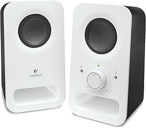 Logitech Multimedia Speakers Z150 with Stereo Sound for Multiple Devices, White