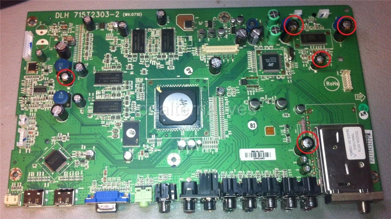 Main Board Repair Kit, Phillips 42PFL5432FD-37, LCD TV, Capacitors, Not the  Entire Board: Amazon.com: Industrial & Scientific